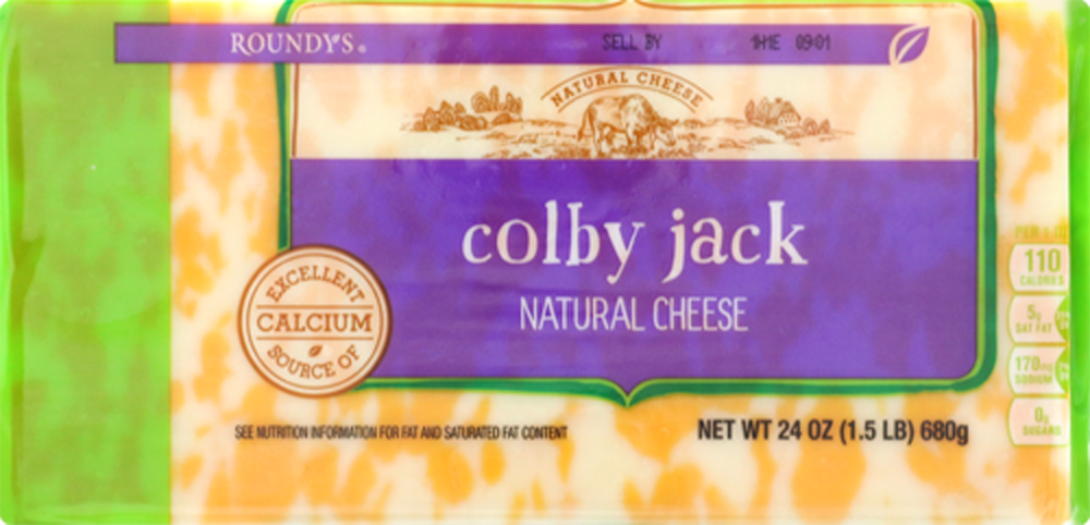 slide 1 of 1, Roundy's Roundys Chunk Colby Jack Cheese, 24 oz