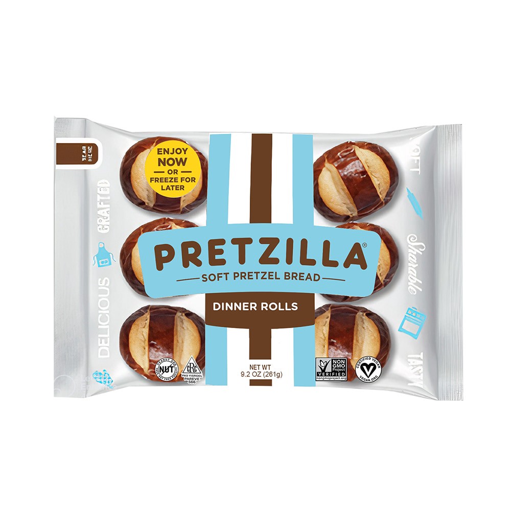 slide 1 of 1, Pretzilla Dinner Rolls, 9.2 oz