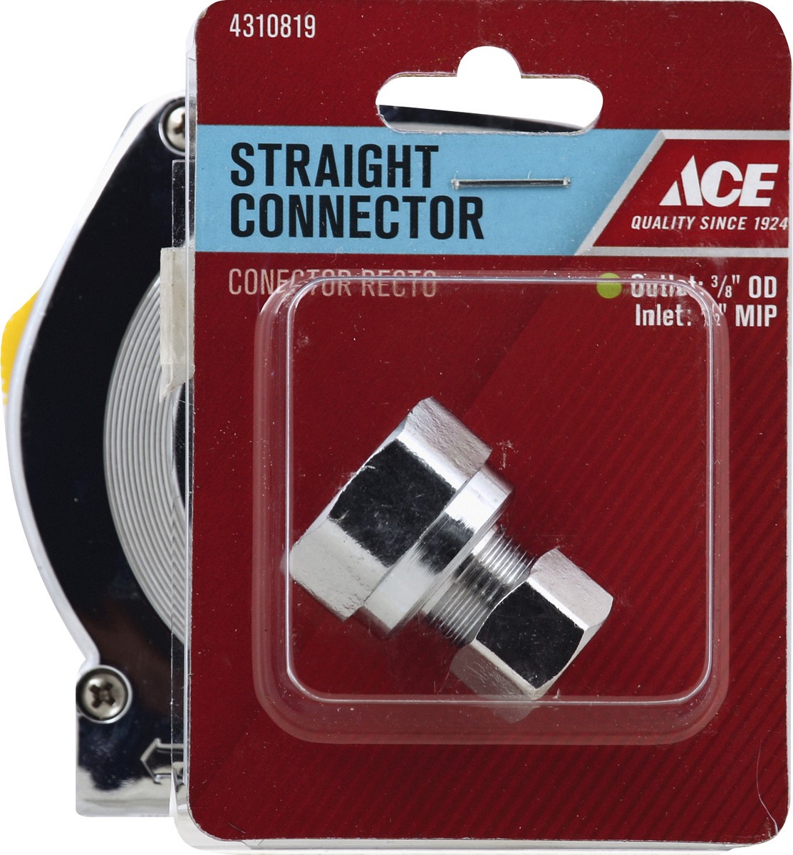 slide 1 of 7, ACE Straight Connector 1 ea, 1 ct