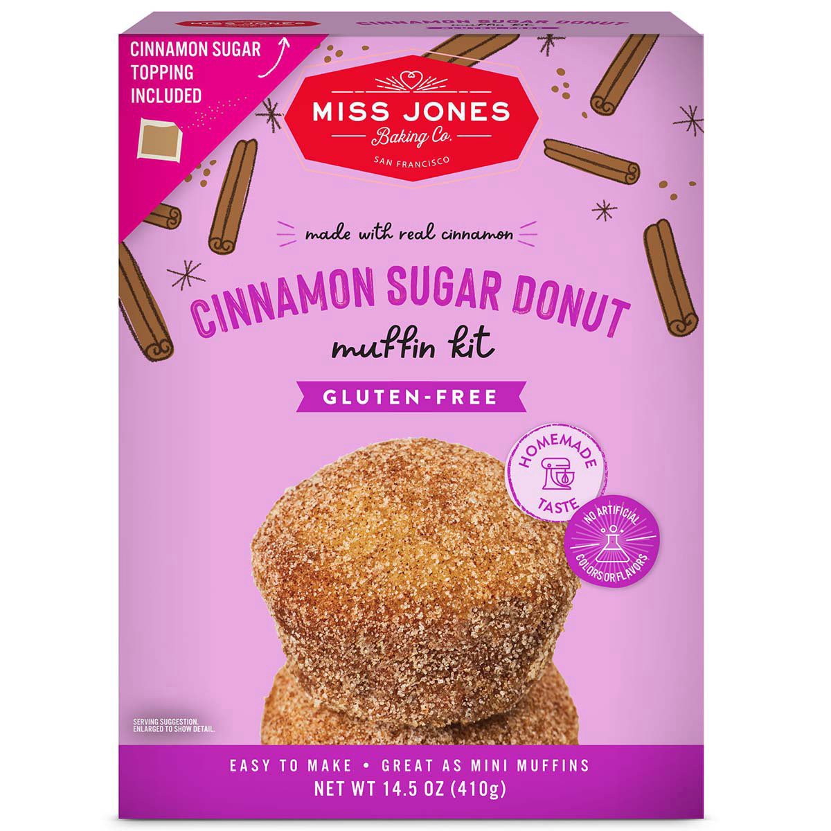 slide 1 of 1, Miss Jones Baking Co. Gluten-Free Cinnamon Sugar Donut Muffin Kit 14.5 oz, 14.5 oz