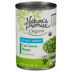 Nature's Promise Organic No Salt Added Cut Green Beans