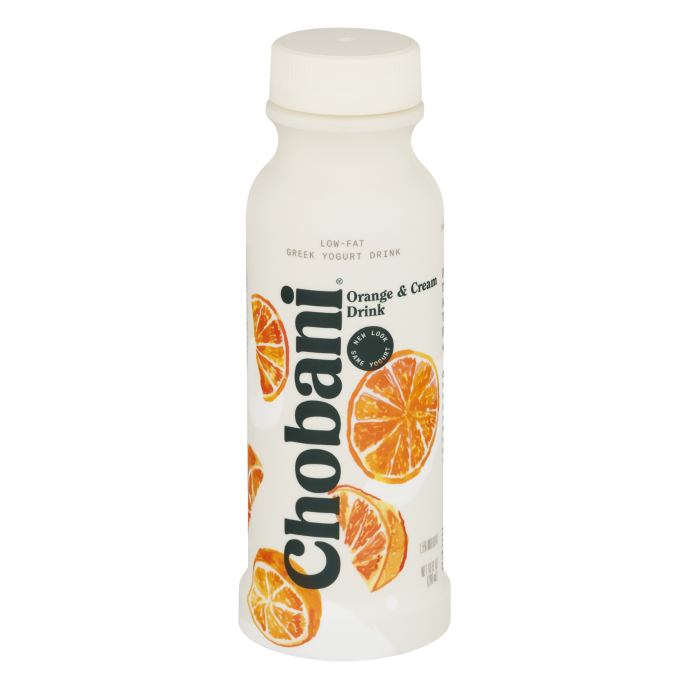 slide 1 of 1, Chobani Greek Yogurt Drink Low-Fat Orange CreamSingle Serve, 10 fl oz