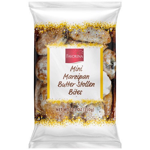 slide 1 of 1, Favorina mini marzipan butter stollen bites, 12.3 oz