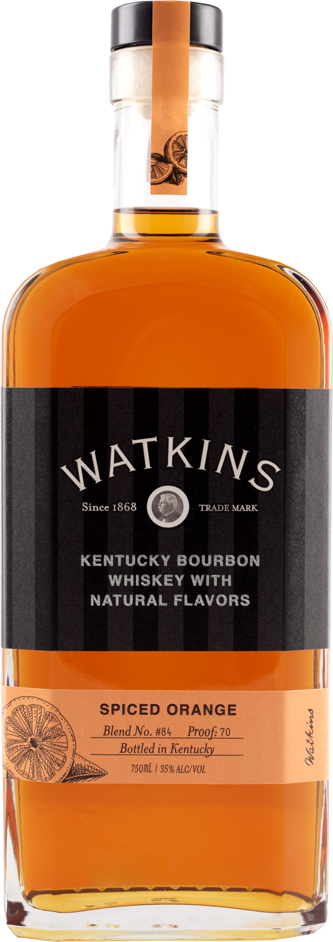slide 1 of 1, Watkins Bourbon Watkins Spiced Orange, 750 ml