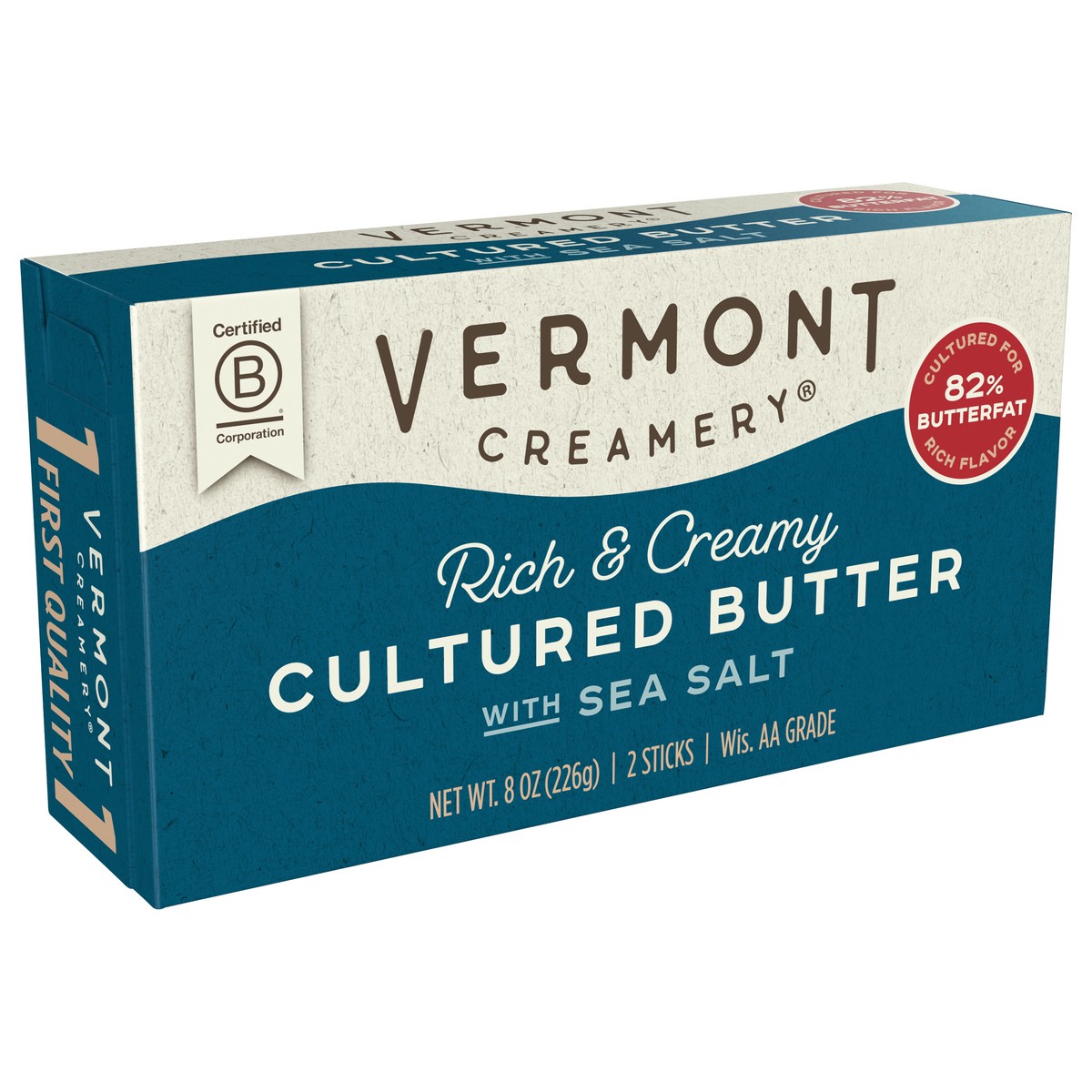 slide 7 of 11, Vermont Creamery Cultured with Sea Salt Cultured Butter 2 ea, 2 ct