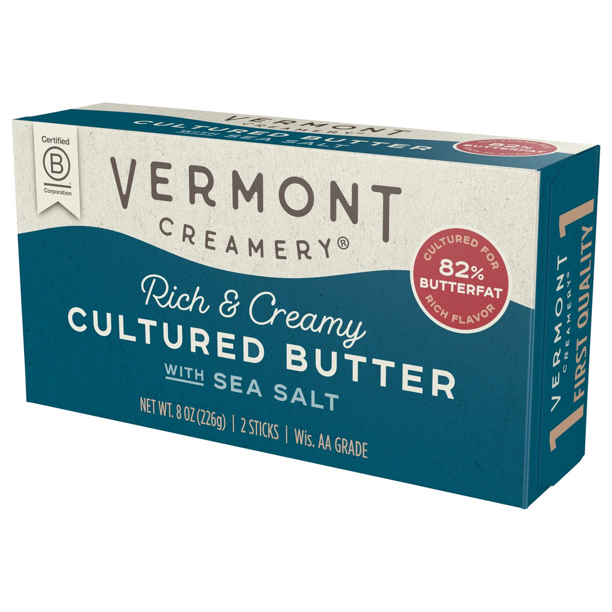 slide 6 of 11, Vermont Creamery Cultured with Sea Salt Cultured Butter 2 ea, 2 ct