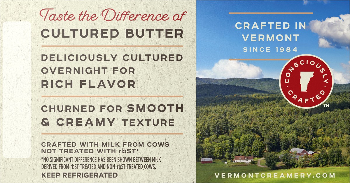 slide 4 of 11, Vermont Creamery Cultured with Sea Salt Cultured Butter 2 ea, 2 ct
