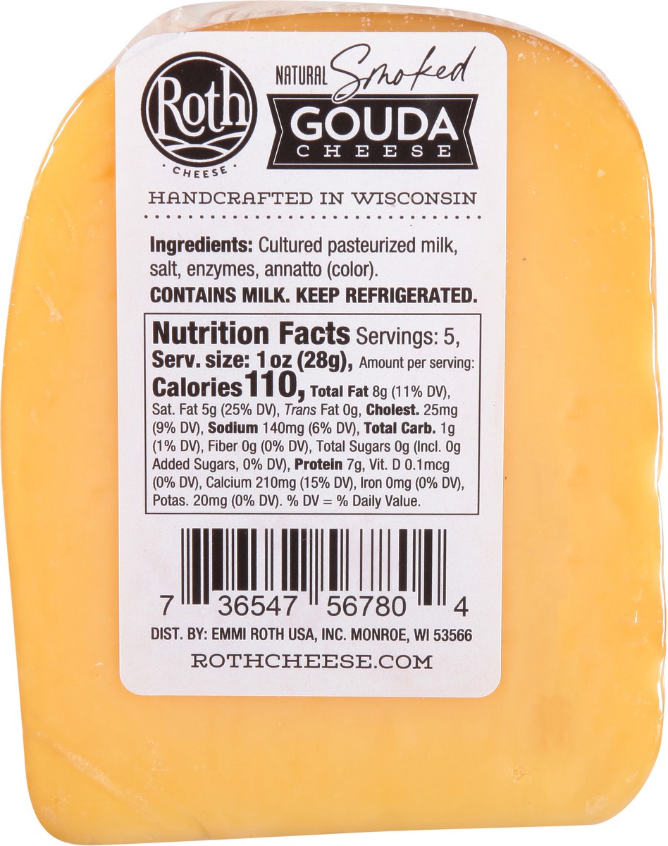 slide 3 of 13, Roth Natural Smoked Gouda Cheese, 5 oz