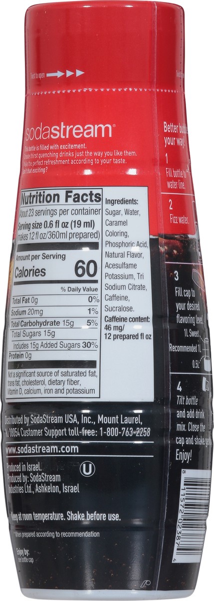 slide 2 of 11, SodaStream Classics Cola Drink Mix 14.9 fl oz, 14.9 fl oz