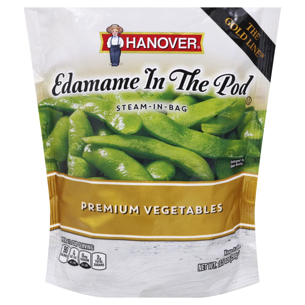 slide 1 of 13, Hanover Premium Vegetables Edamame In The Pod 10.5 oz, 12 oz