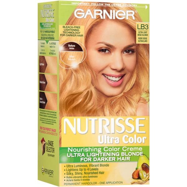slide 1 of 1, Garnier Nutrisse Ultra Color Light Beige Blonde Hair Color Kit, 1 ct