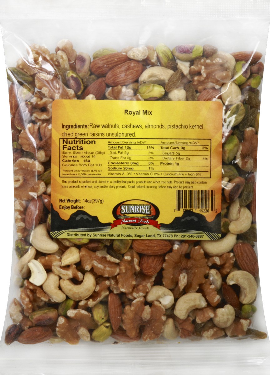 slide 2 of 5, Sunrise Natural Foods Royal Mix 14 oz, 14 oz