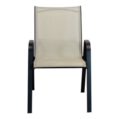 slide 1 of 1, Signature Select Beige Steel Sling Chair - Each, 1 ct