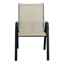 Signature Select Beige Steel Sling Chair - Each
