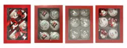 Signature Select Glitter Glass Ornaments 6 Count - Each