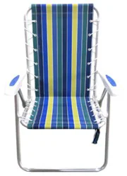 Signature Select Reclining Beach Chair Stripe - Each