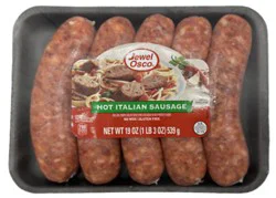 Jewel Hot Italian Sausage Links - 19 Oz