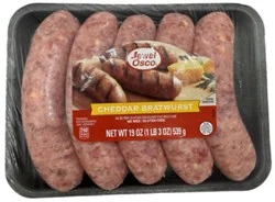 Jewel Cheese Bratwurst Sausage Links - 19 Oz