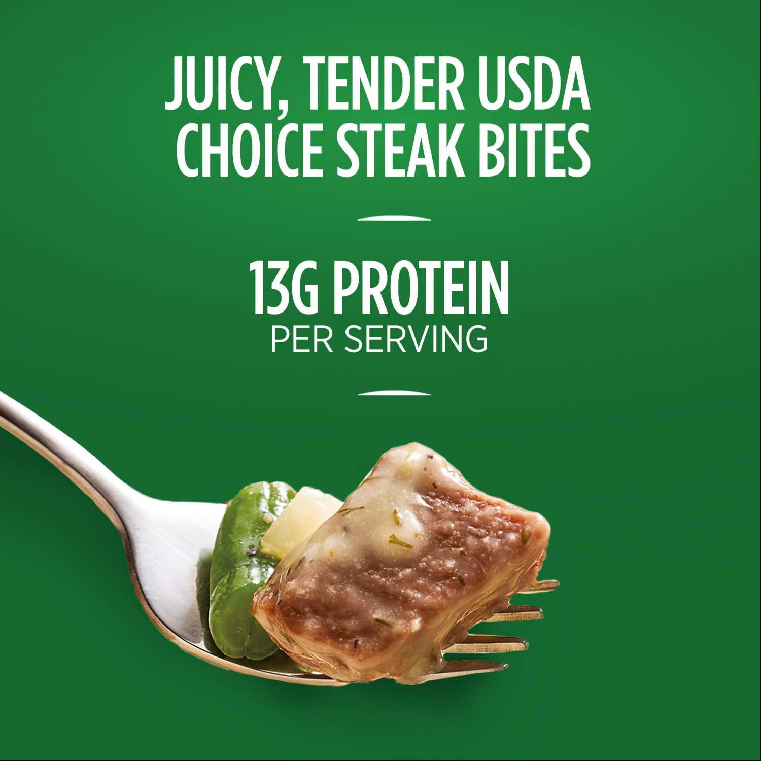 slide 7 of 8, Marie Callender's Garlic Butter Steak Bites With Vegetables, Single Serve Frozen Meal, 11.75 oz., 11.75 oz