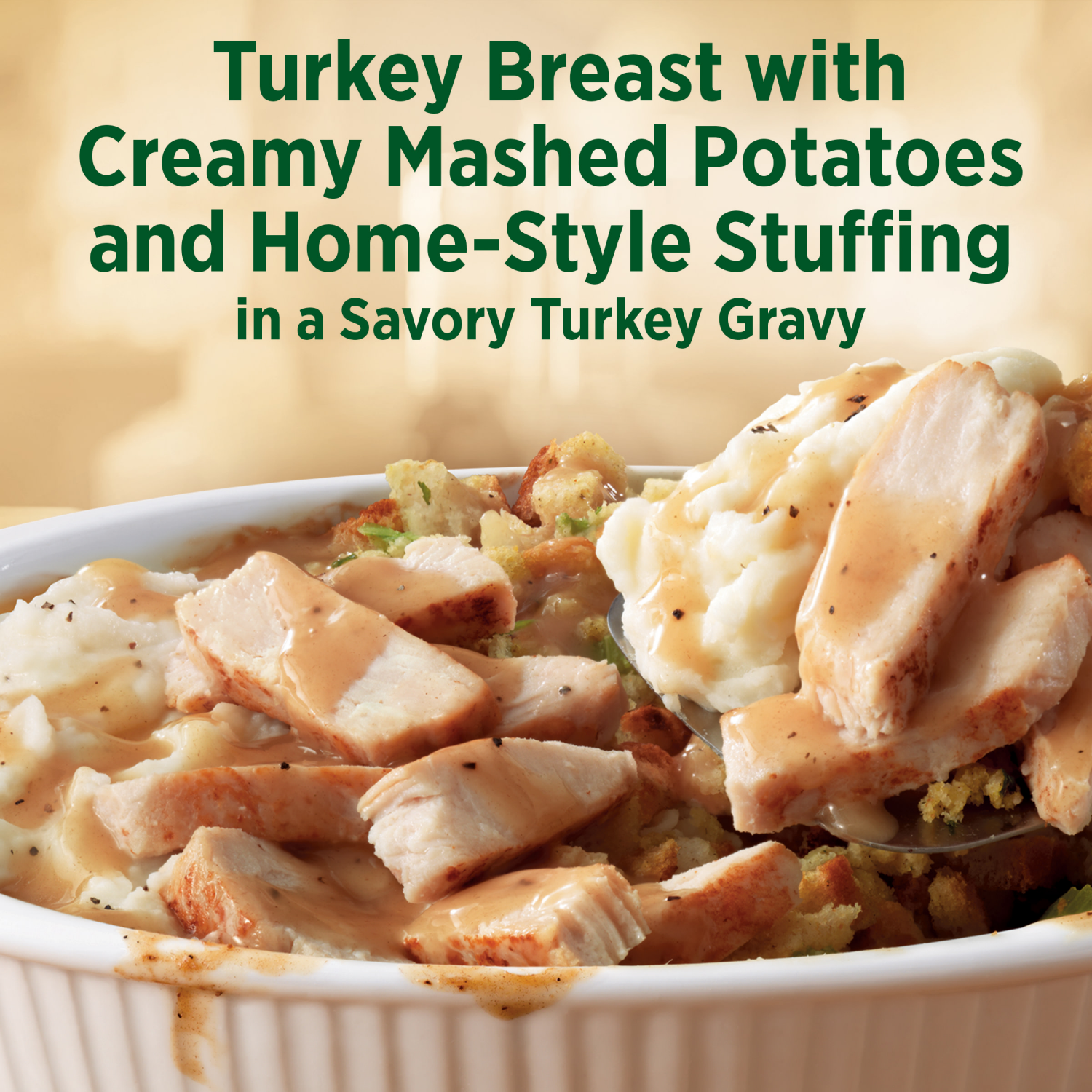 slide 6 of 8, Marie Callender's Marie Callender’s Turkey & Stuffing Meal To Share, Frozen Meal, 24 oz., 24 oz