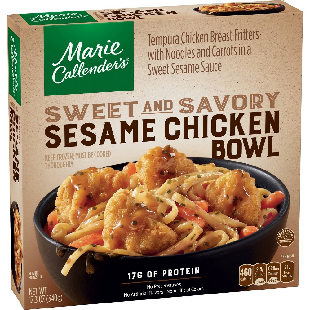 slide 2 of 3, Marie Callender's Sweet & Savory Sesame Chicken Bowl 12.3 oz, 12.3 oz