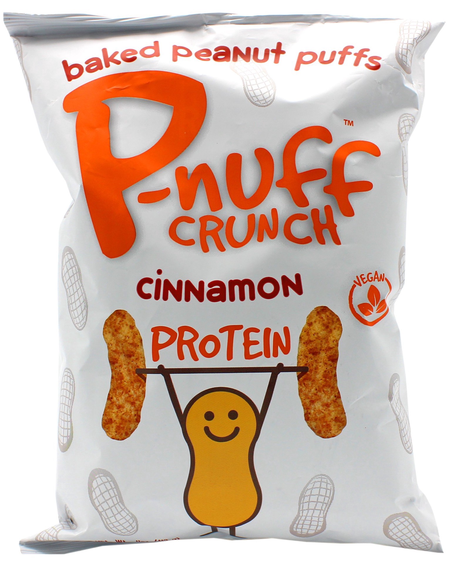 slide 1 of 1, P-nuff Crunch Baked Peanut Cinnamon Puff, 4 oz