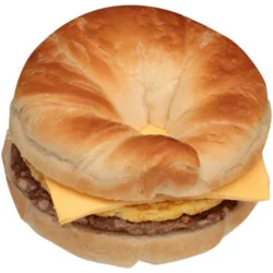 Egg Sausage & Cheese Croissant Sandwich Hot - Ea