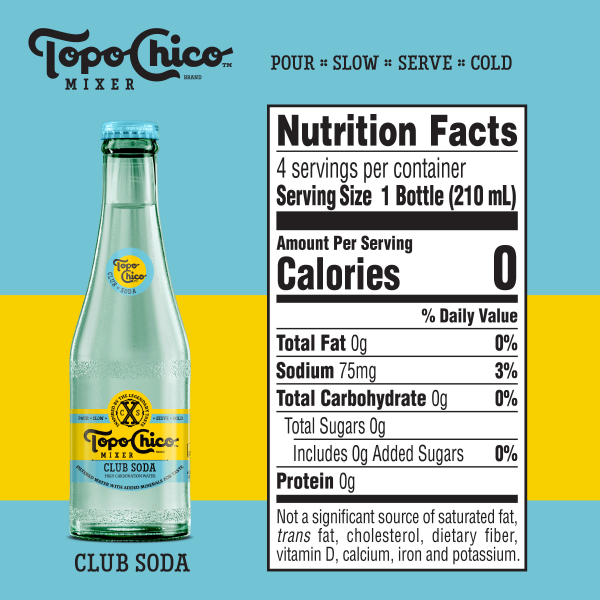 slide 8 of 13, Topo Chico Mixer Club Soda Glass Bottles- 4 ct, 7.1 oz