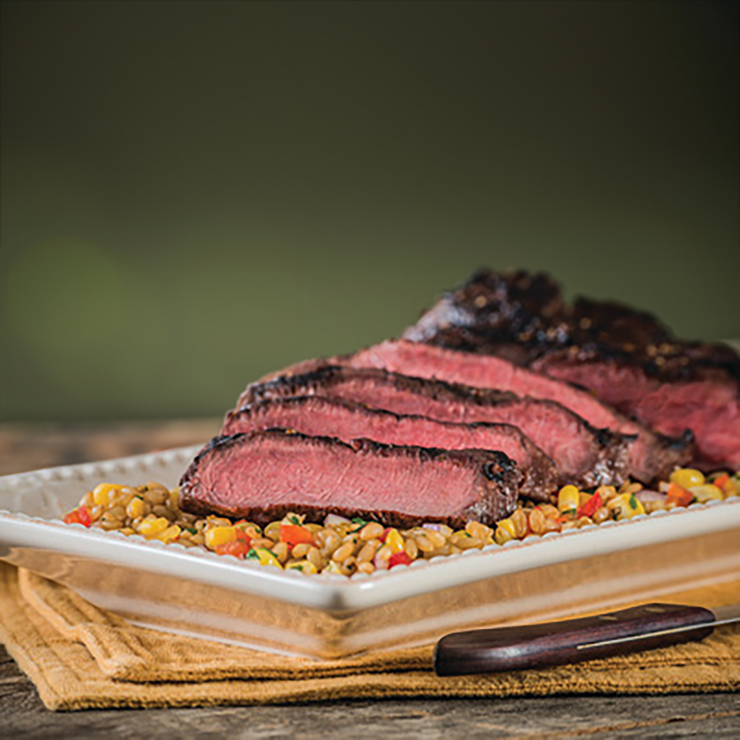 slide 2 of 2, Certified Angus Beef Flat Iron Steak, per lb