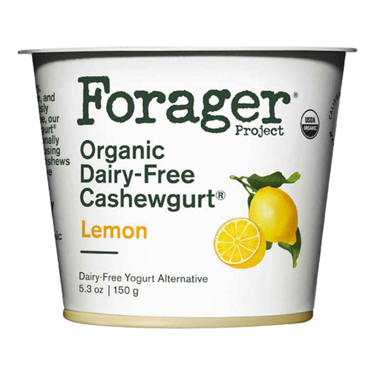 slide 1 of 4, Forager Project Organic Lemon Cashew Yogurt, 5.3 oz