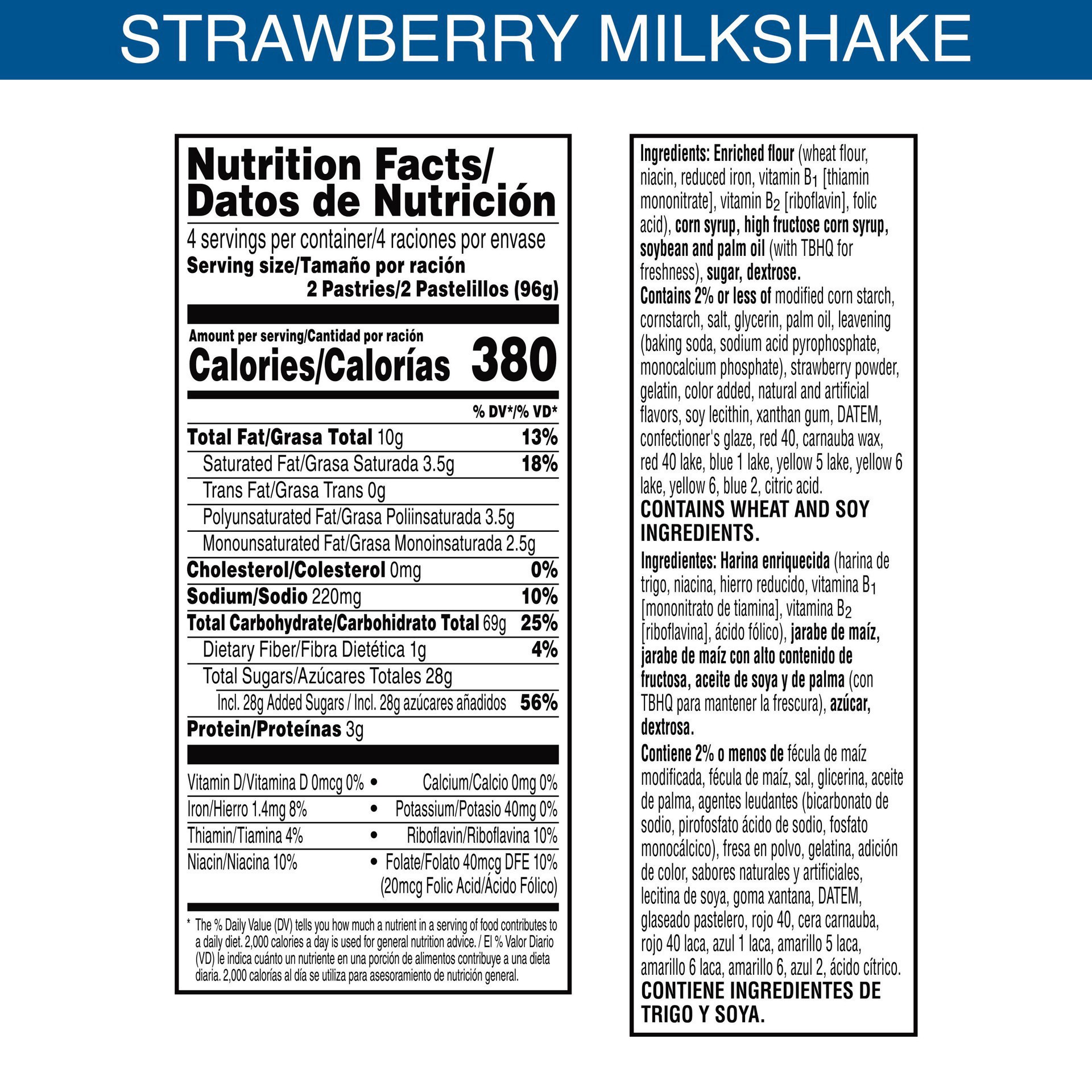 slide 5 of 5, Pop-Tarts Toaster Pastries, Frosted Strawberry Milkshake, 13.5 oz, 8 Count, 8 ct; 13.5 oz