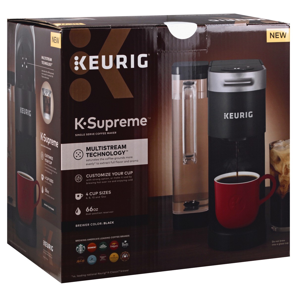 slide 8 of 9, Keurig K-Supreme Brewer - Black, 1 ct