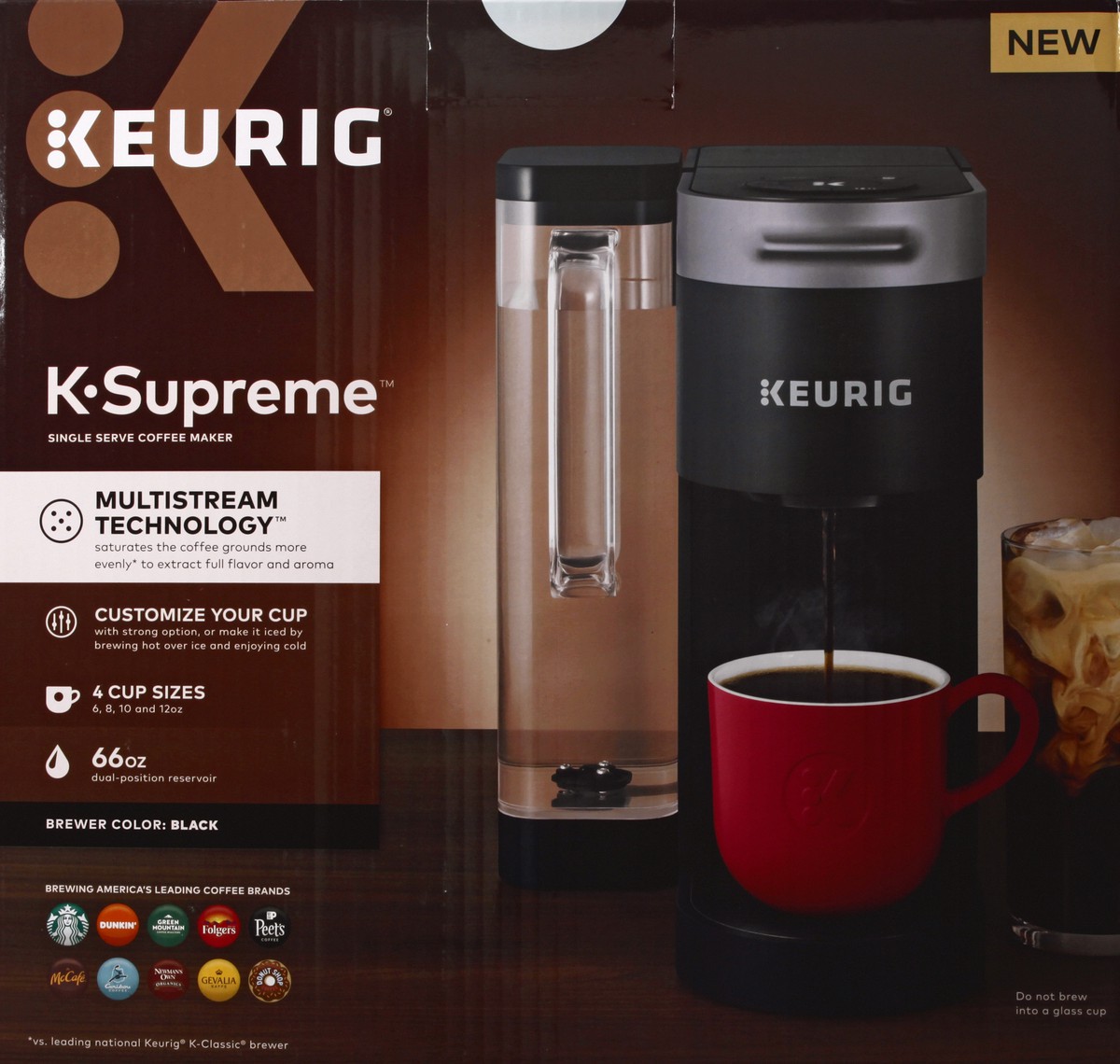 slide 6 of 9, Keurig K-Supreme Brewer - Black, 1 ct