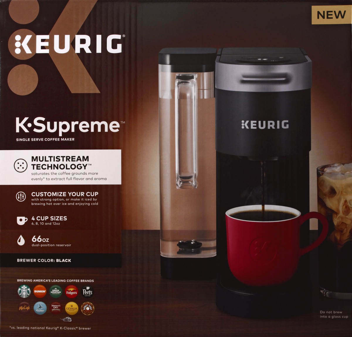 slide 4 of 9, Keurig K-Supreme Brewer - Black, 1 ct