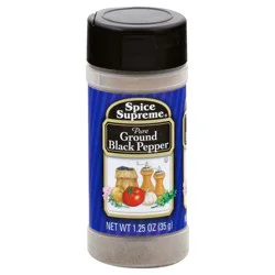 Spice Supreme Black Pepper, Pure Ground