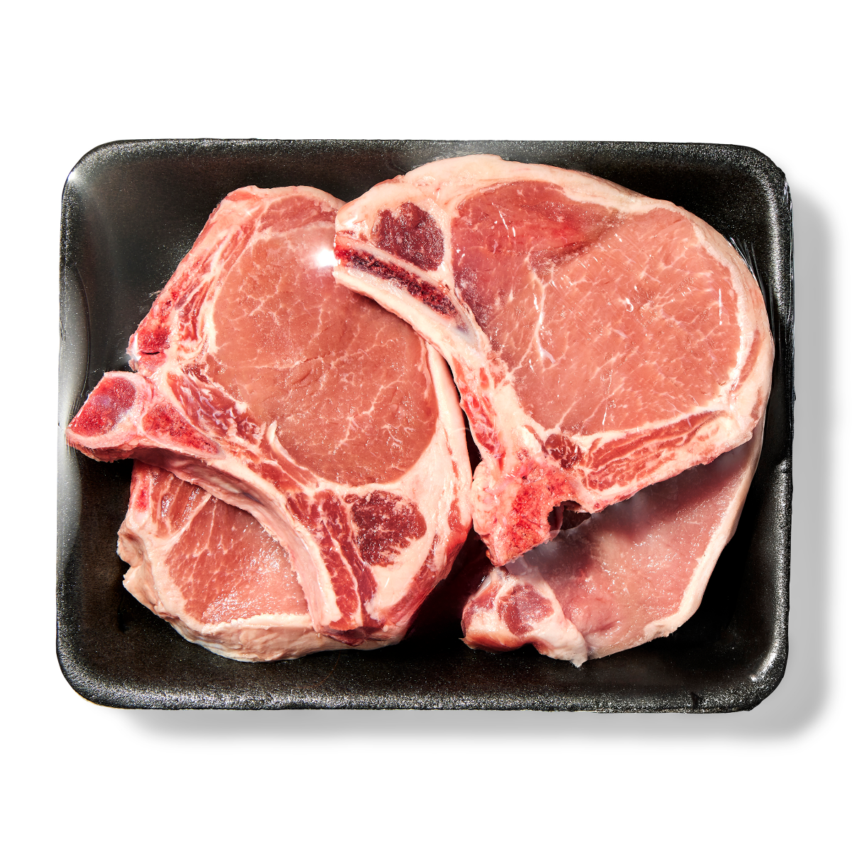 slide 1 of 1, FRESH FROM MEIJER Meijer All Natural Bone-In Center Cut Pork Chops, per lb