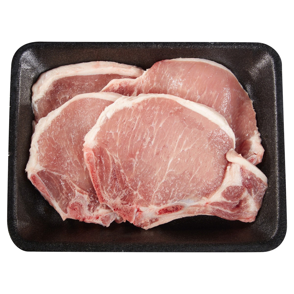 slide 1 of 1, FRESH FROM MEIJER Meijer All Natural Bone-In Thin Center Cut Pork Loin Chops, per lb