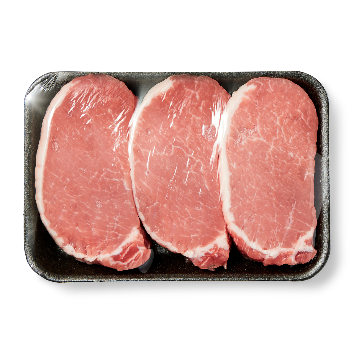 slide 1 of 1, FRESH FROM MEIJER Meijer All Natural Boneless Thick Cut Pork Chops, per lb