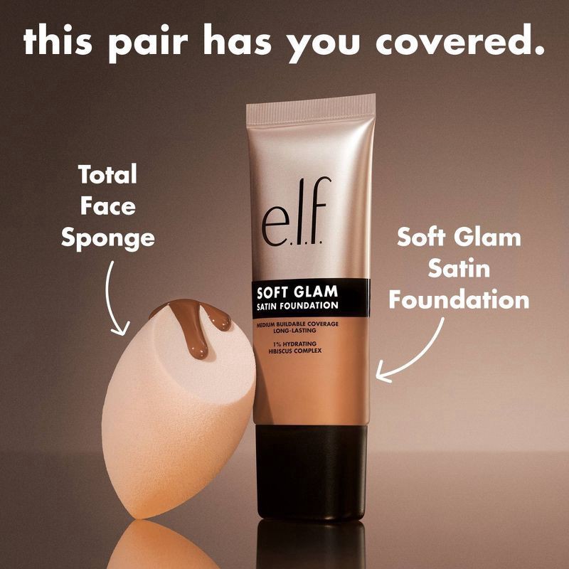 slide 8 of 12, e.l.f. Soft Glam Satin Foundation - 14 Fair Cool - 1 fl oz, 1 fl oz