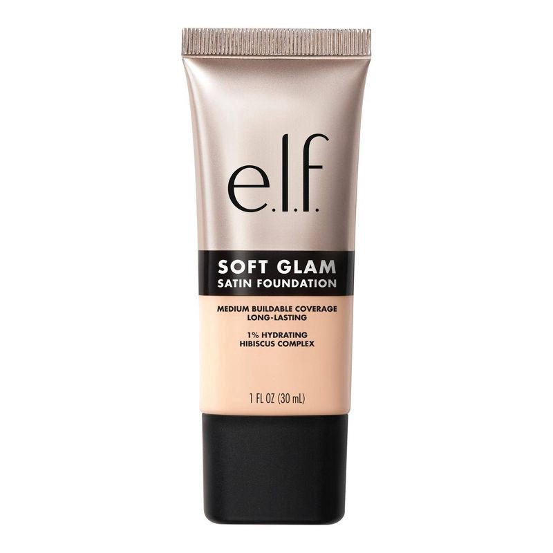 slide 11 of 12, e.l.f. Soft Glam Satin Foundation - 14 Fair Cool - 1 fl oz, 1 fl oz