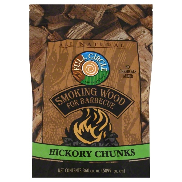 slide 1 of 1, Full Circle Hickory Charcoal Chunks, 5 lb