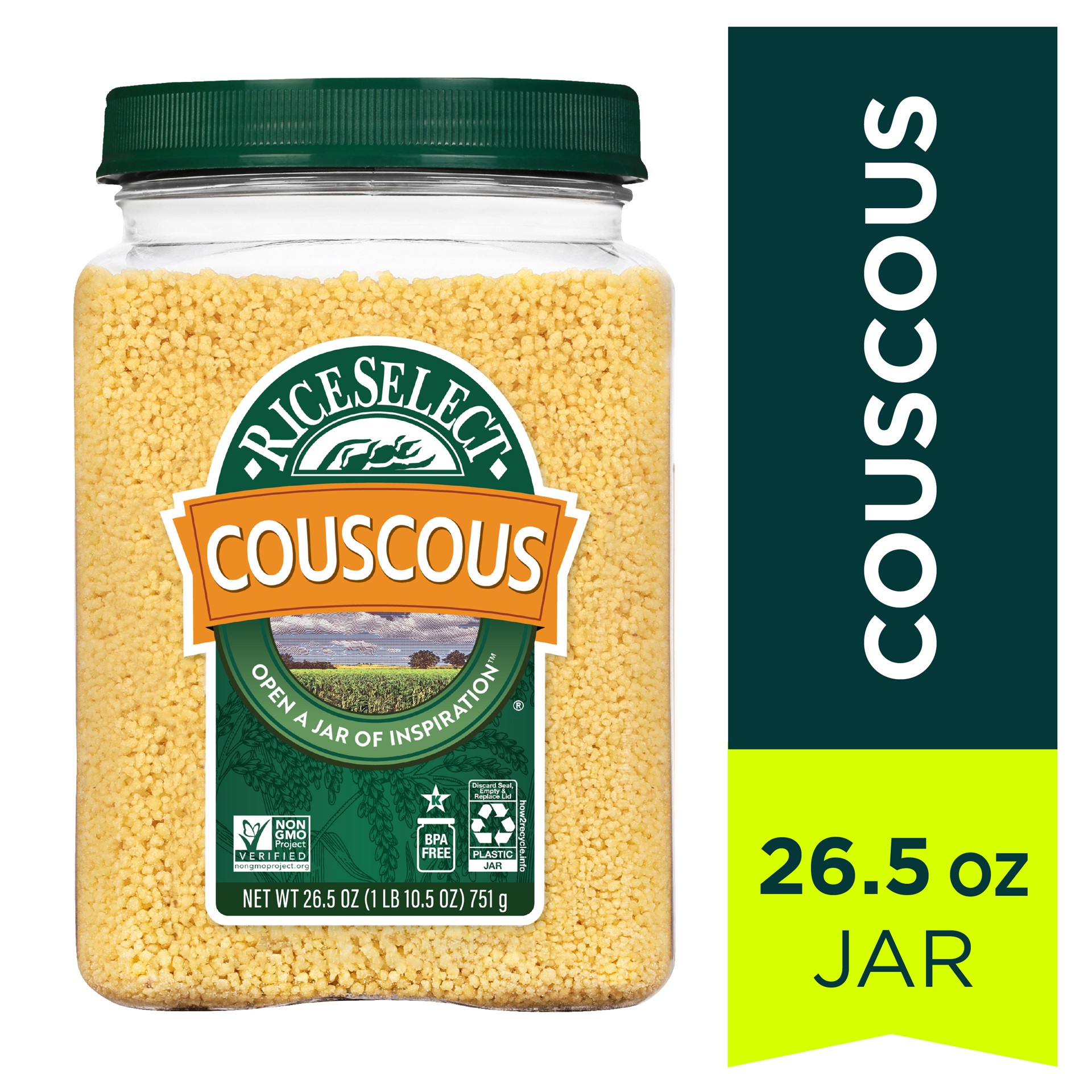 slide 1 of 9, RiceSelect Couscous, 26.5 oz