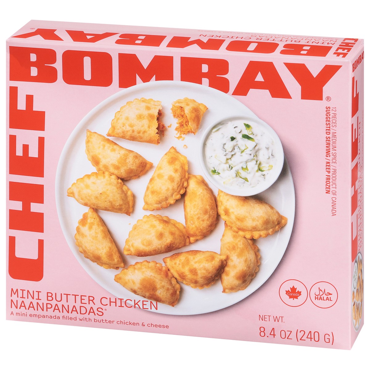 slide 11 of 13, Chef Bombay Butter Chicken Naanpanadas Mini 12 ea, 8.4 oz