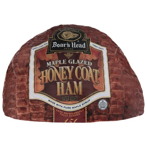 slide 1 of 1, Boar's Head Deli Maple Glazed Honey Coat Ham (Shaved), per lb