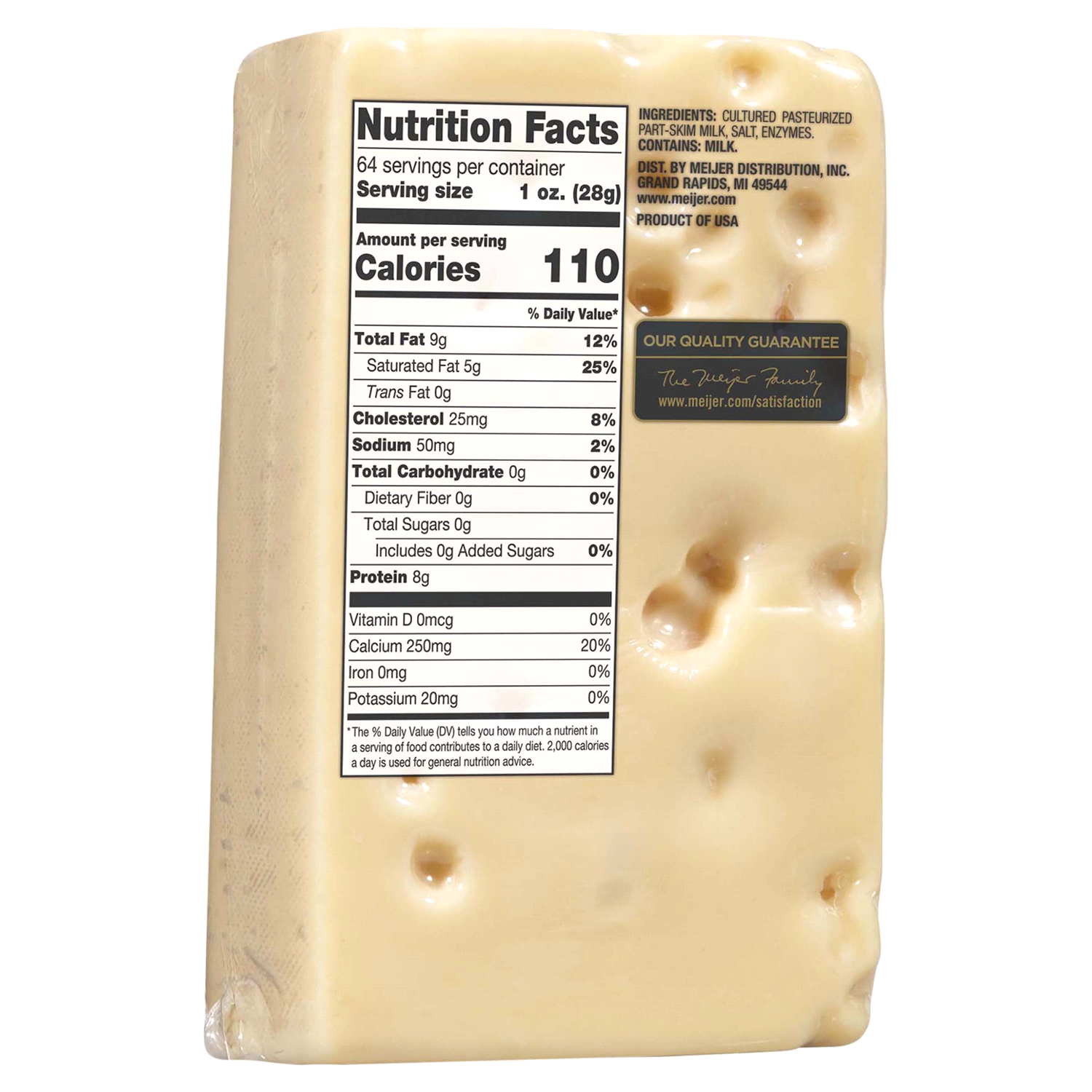 slide 2 of 2, Frederik's By Meijer FREDERIKS BY MEIJER Frederik's by Meijer Baby Swiss Cheese, per lb