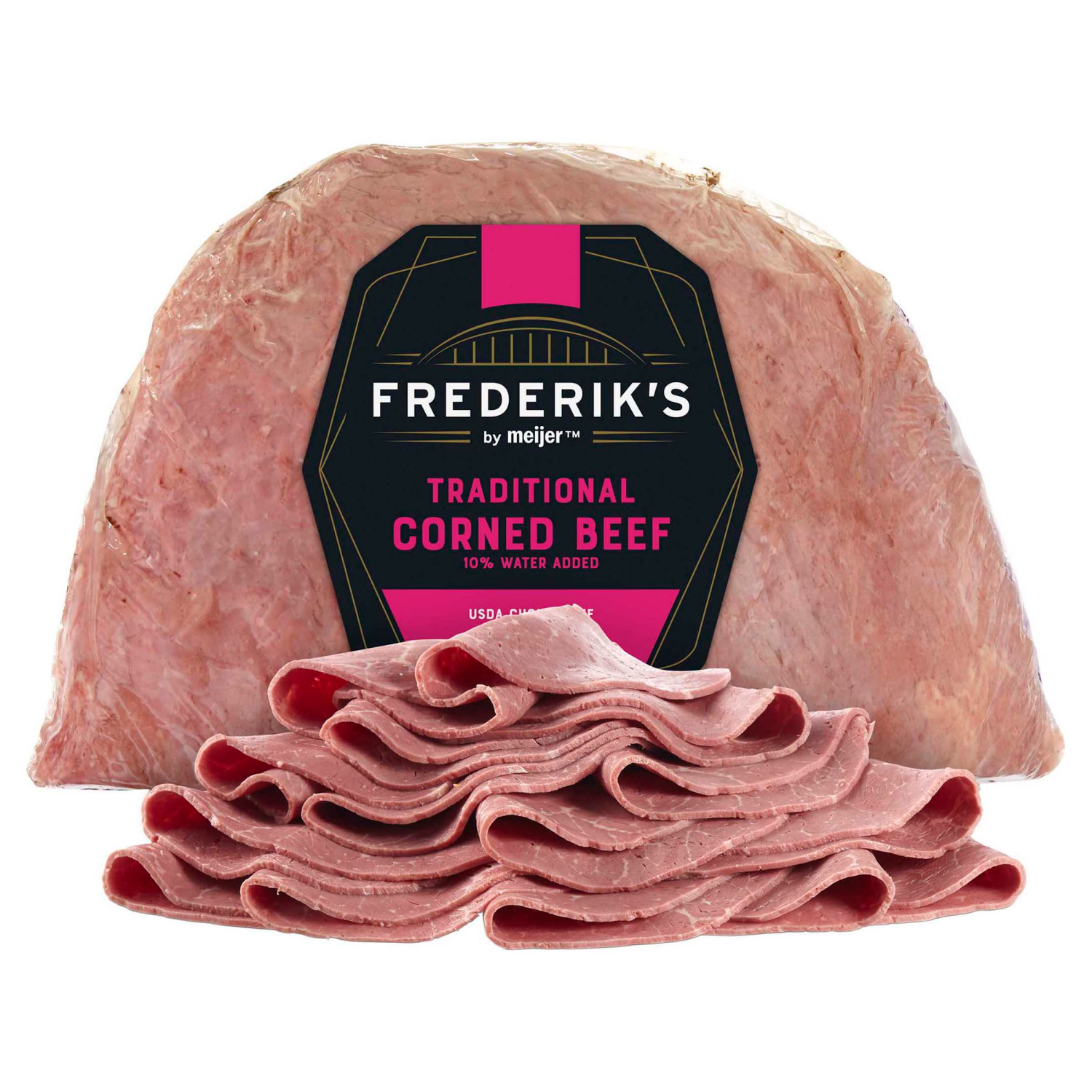 slide 1 of 3, Frederik's by Meijer Certified Angus Corned Beef, per lb