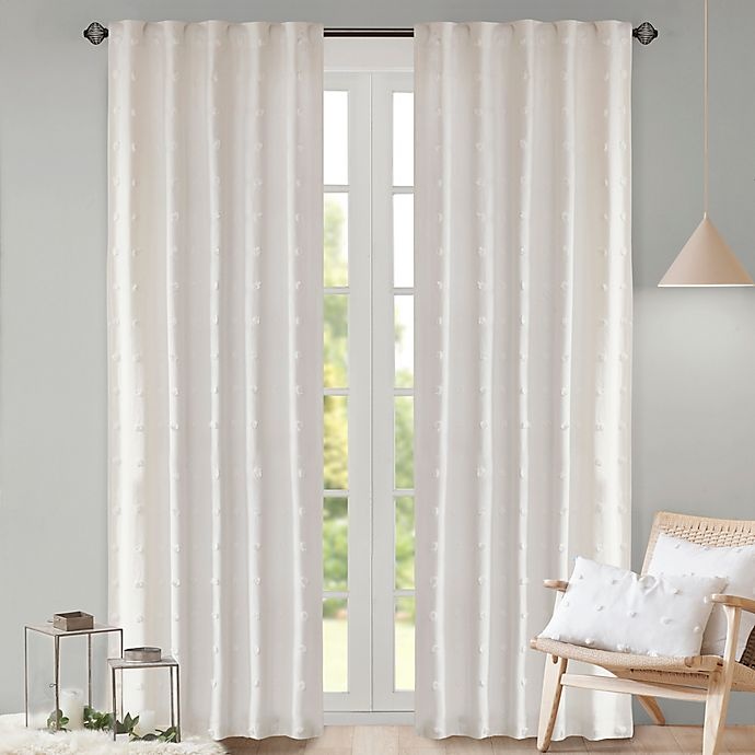 slide 1 of 6, Urban Habitat Rod Pocket/Back Tab Brooklyn Window Curtain Panel - Ivory, 84 in