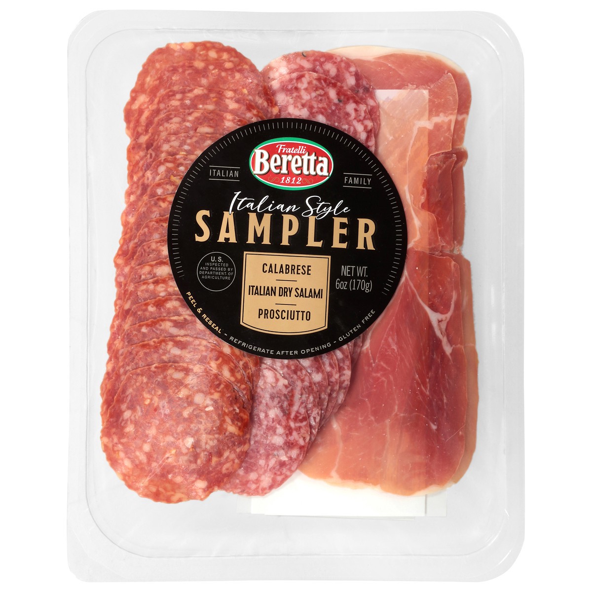 slide 1 of 14, Fratelli Beretta Calabrese Dry Salami & Prosciutto Italian Style Sampler, 1 ct