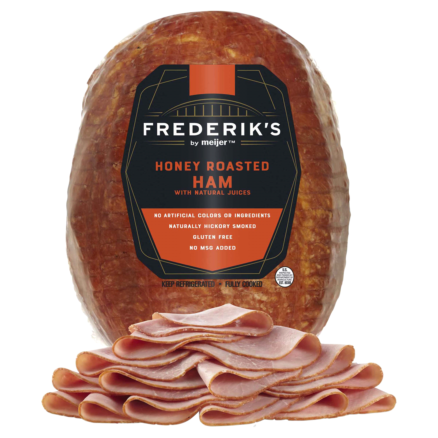 slide 1 of 3, FREDERIKS BY MEIJER Frederik's By Meijer Honey Roasted Ham, per lb