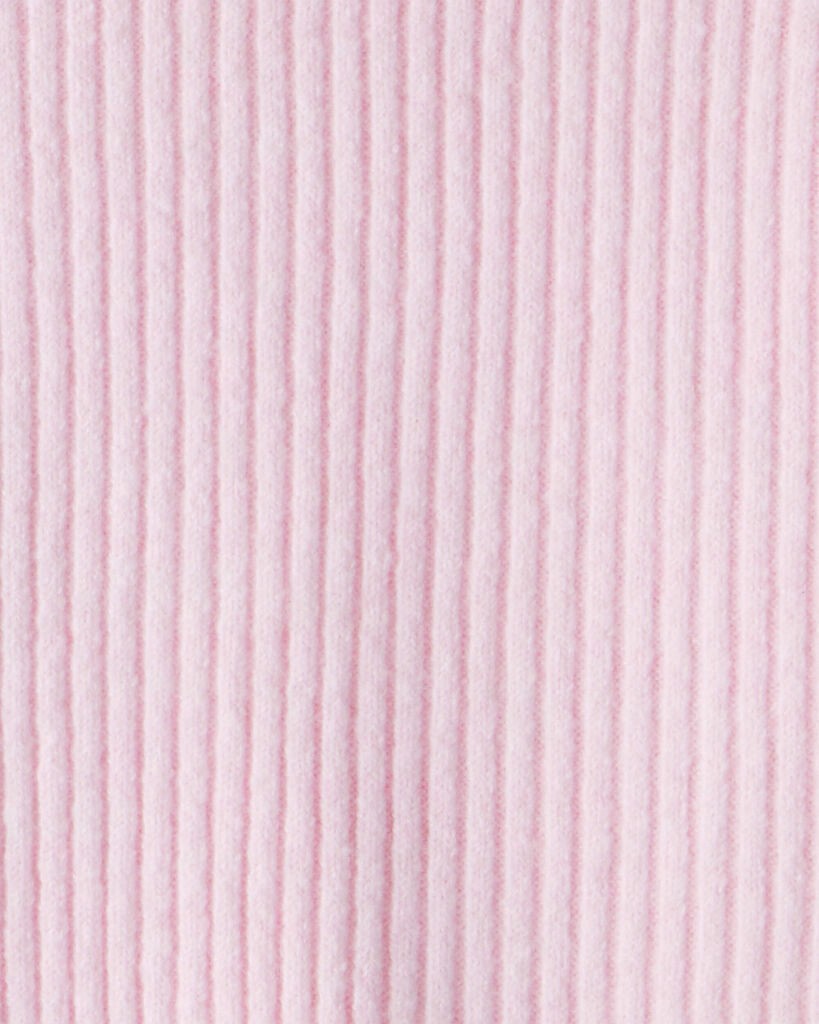 slide 2 of 2, Oshkosh Girls Ribbed Sweater Knit Hoodie - Pink Pink 6-6X, 1 ct